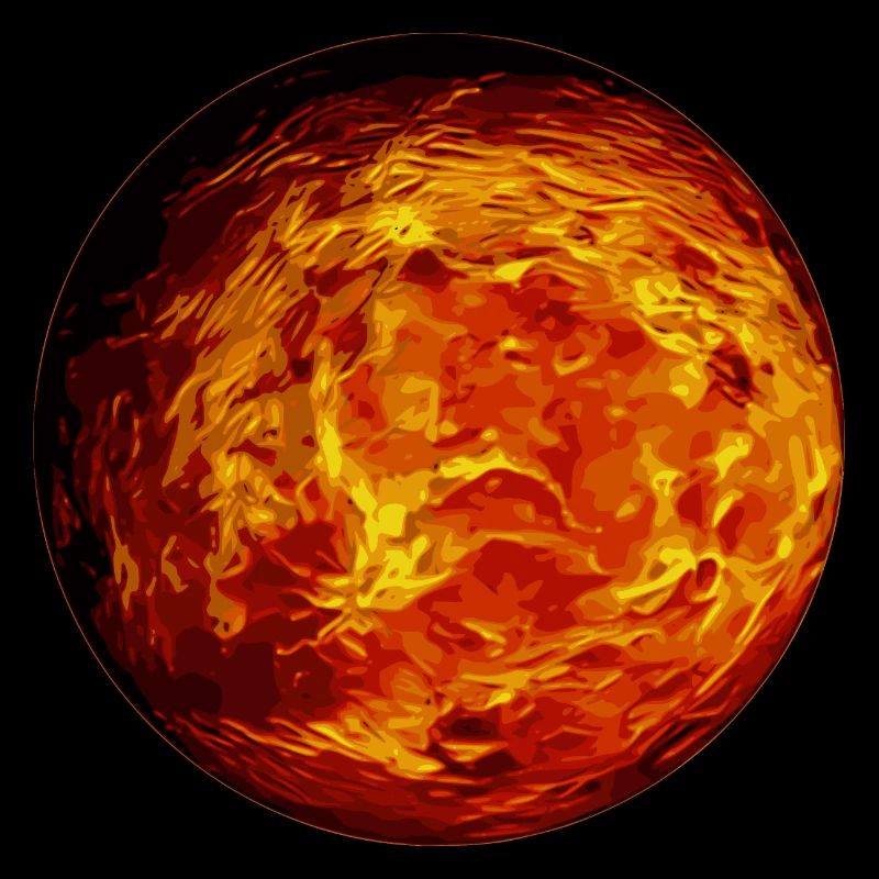 Venus Planet beautiful representation