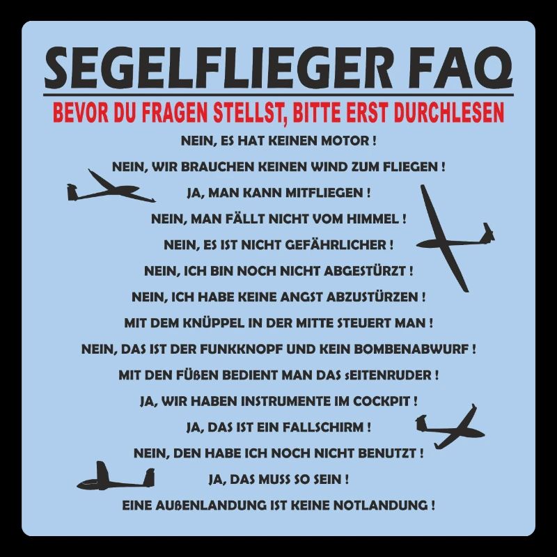 Planeur FAQ Planeur pilote drôle