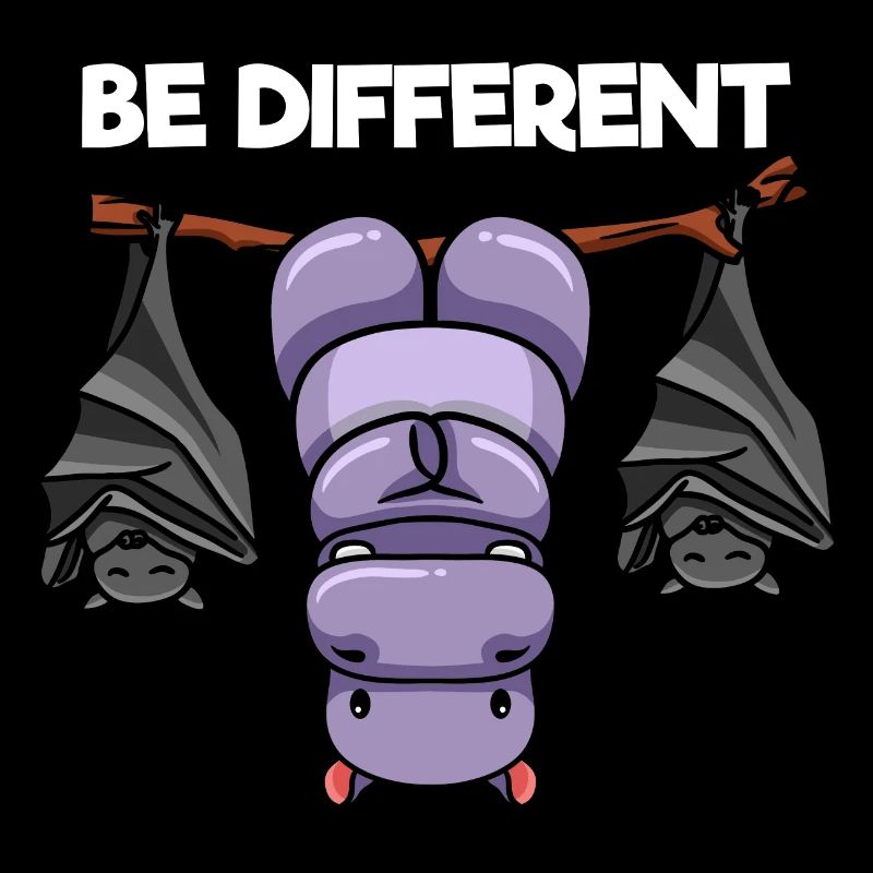 Be Different Nilpferd und Fledermäuse