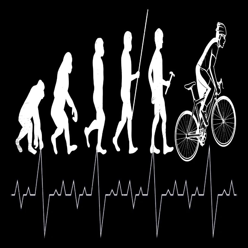 Evolution Radfahrer , cooles Fahrrad Design