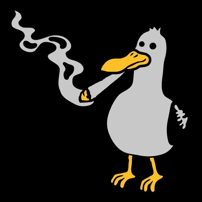 Kiffer Möwe Hanf rauchen