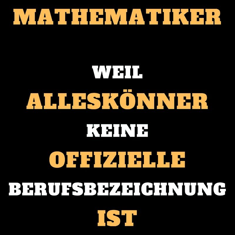 Tshirt Mathematiker Alleskönner Beruf Geschenk