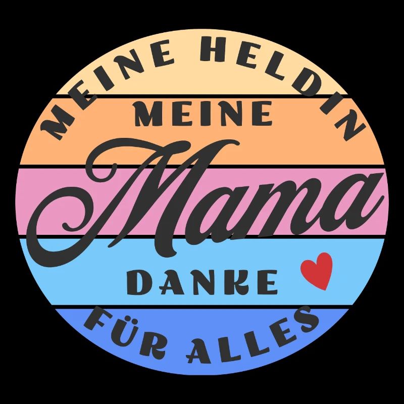 Mama Meine Heldin - Retro - Geschenk Muttertag