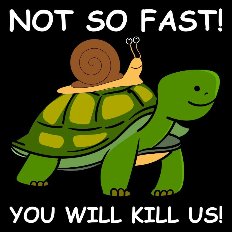 Escargot tortue PAS SI VITE