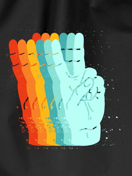 Peace retro sign