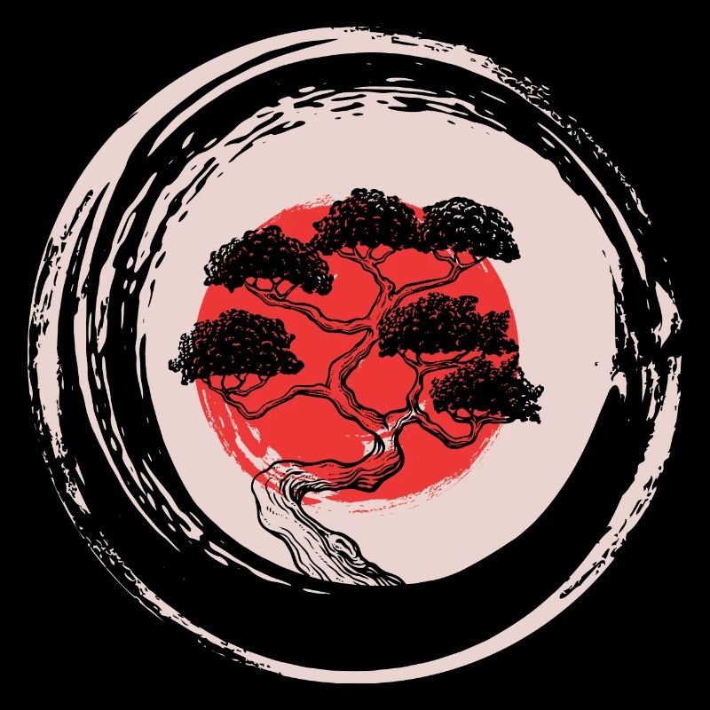 Bonsai red sun