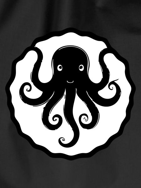 Octopus in cartoon stem