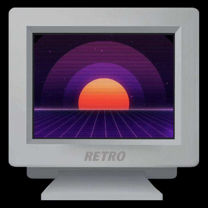 CRT Design - Future Retro Wallpaper
