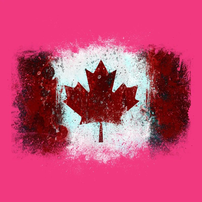 Graffiti drapeau canadien