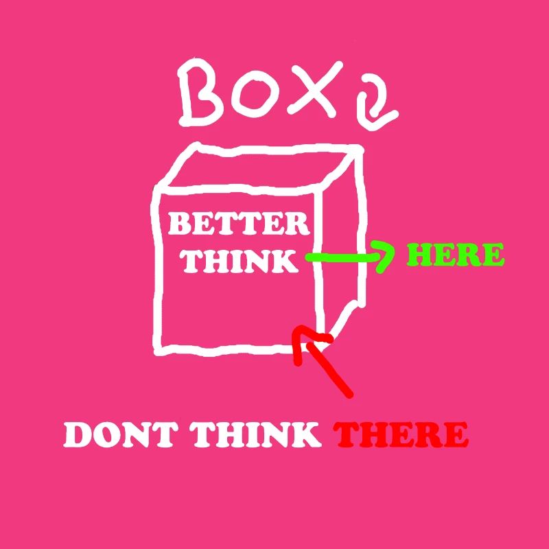 Think outside the box denke auserhalb der denken