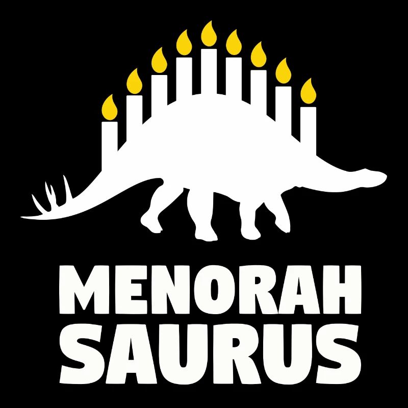 Menorasaurus - Excellente idée-cadeau Juifs, Hanoukka