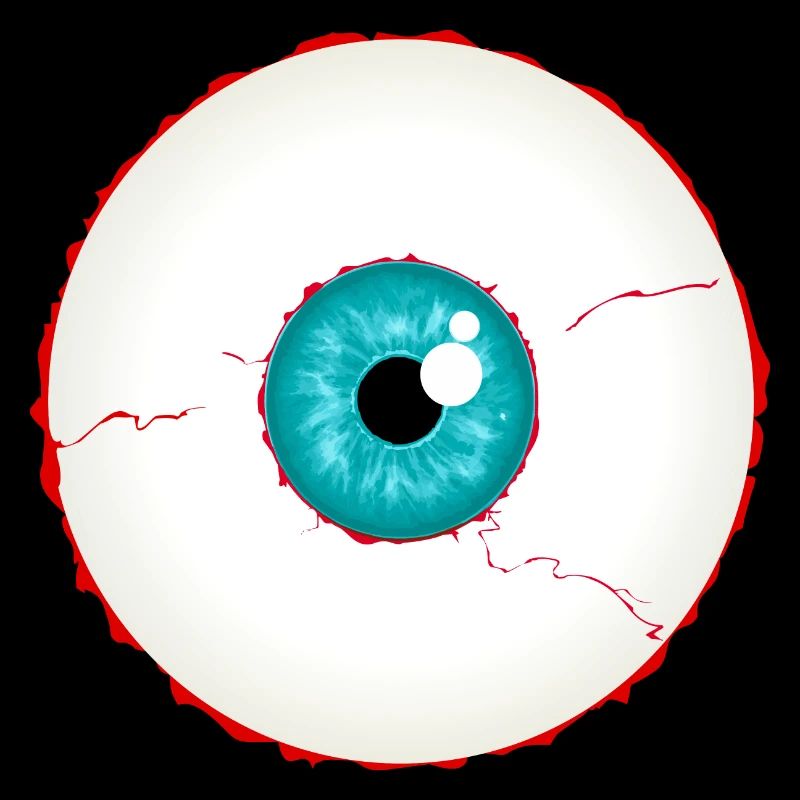 Augapfel / Eyeball turquoise blue (DDP)