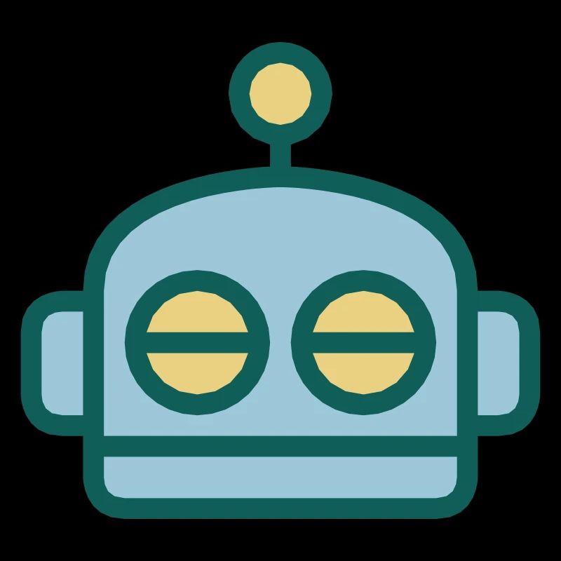Cartoon Robot Face