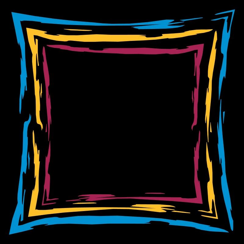 colorful many lines frame square border square