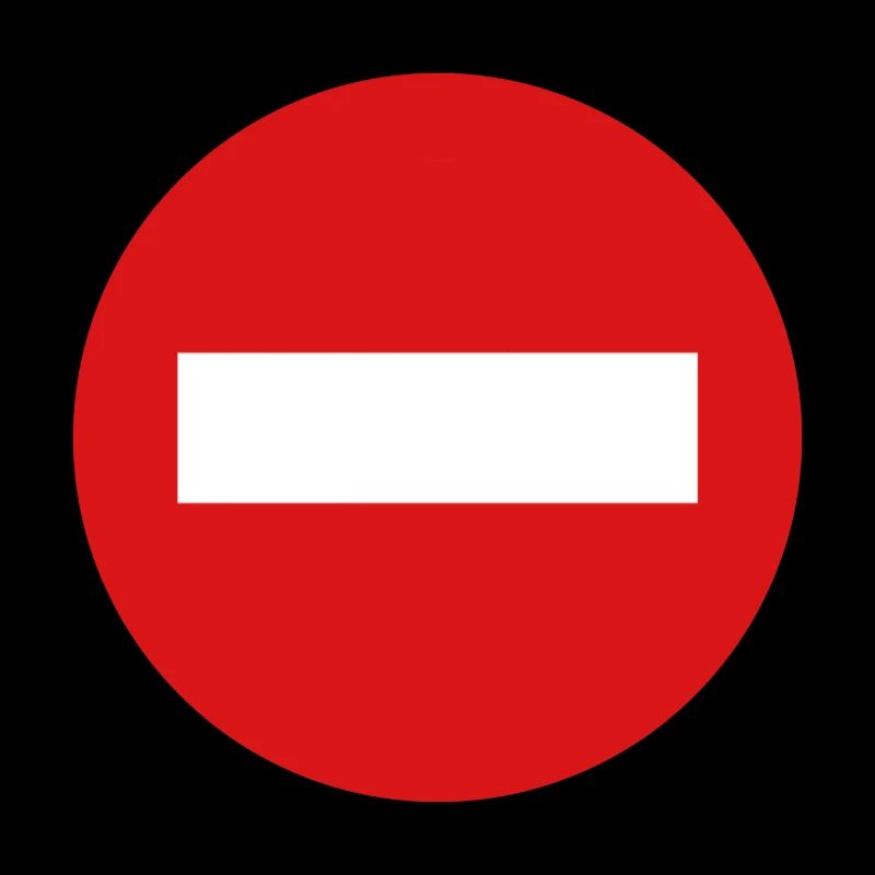 Transit forbidden sign