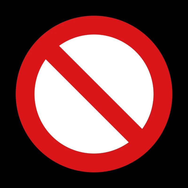 Panneau de signalisation interdit