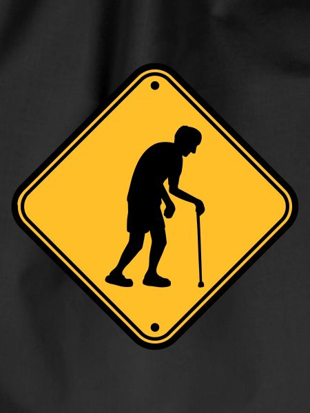 Attention retirement home sign