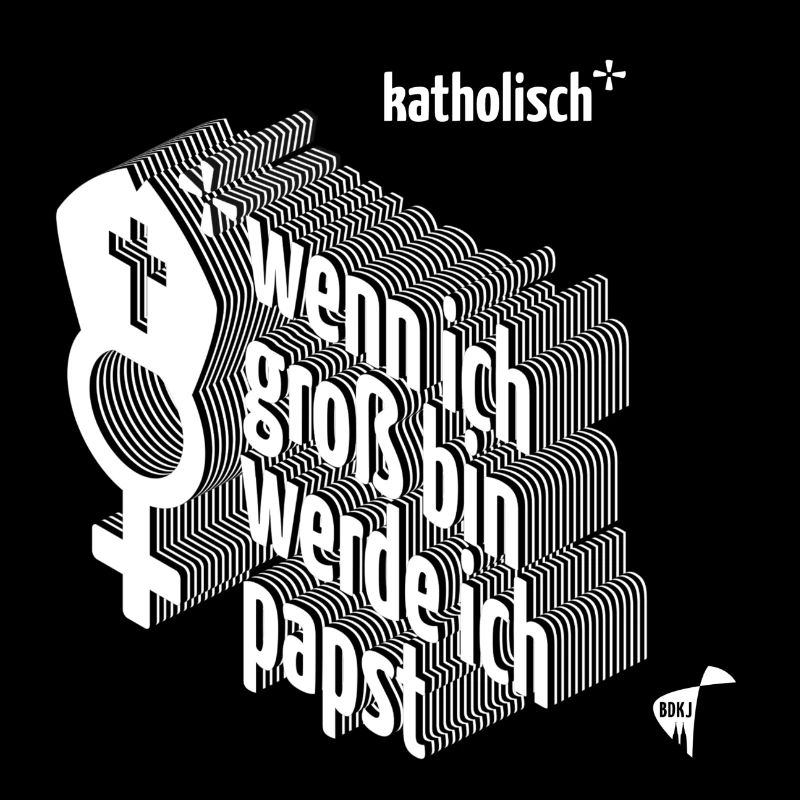 Wenn ich groß bin werde ich Papst mit Logo