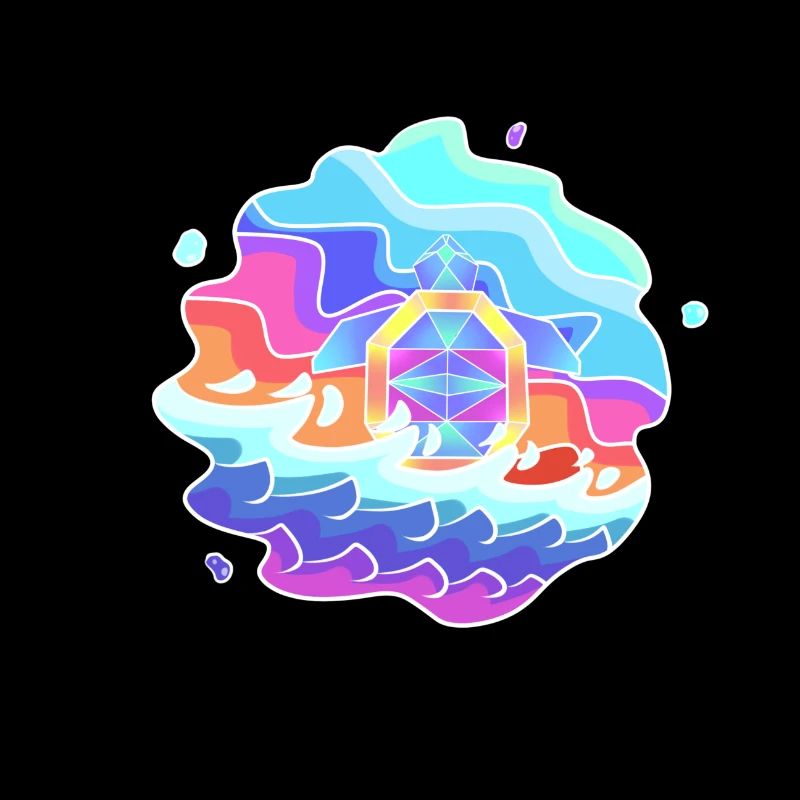Psychedelische Schildkröte