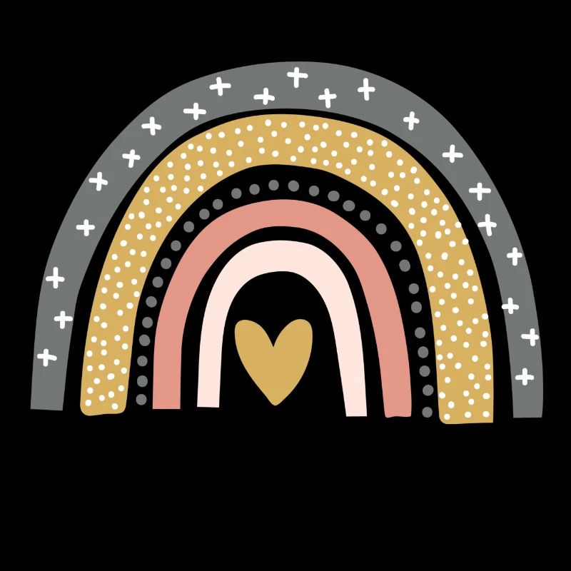 Rainbow heart hope