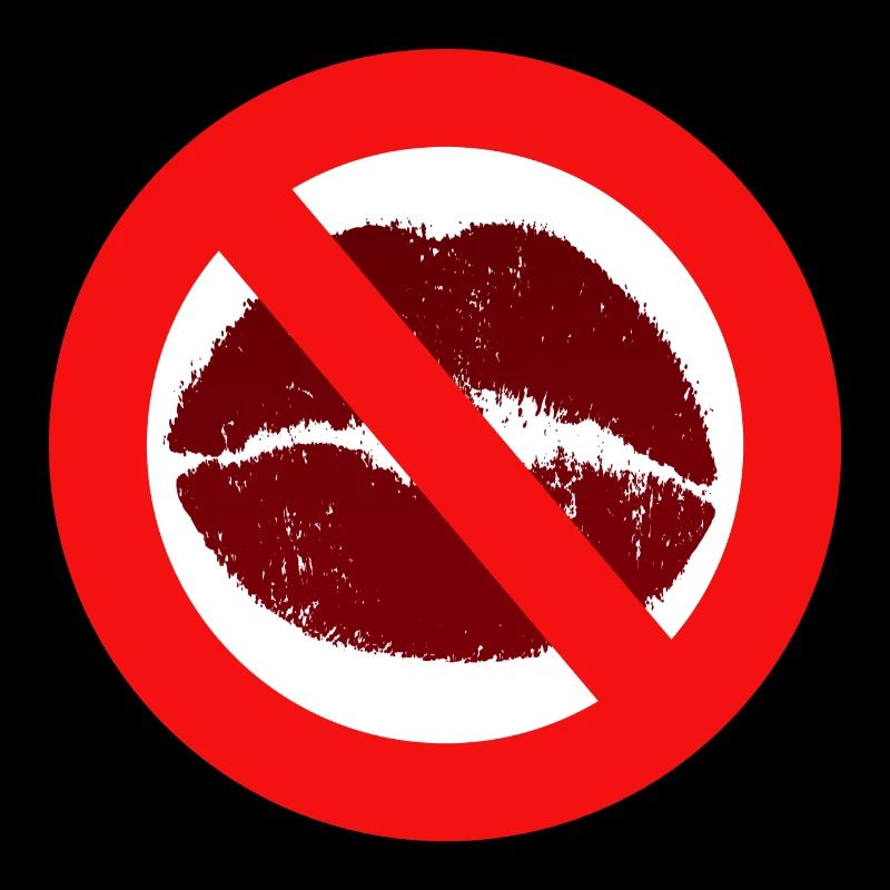 Baisers interdit baiser bouche lèvres baiser interdiction distance