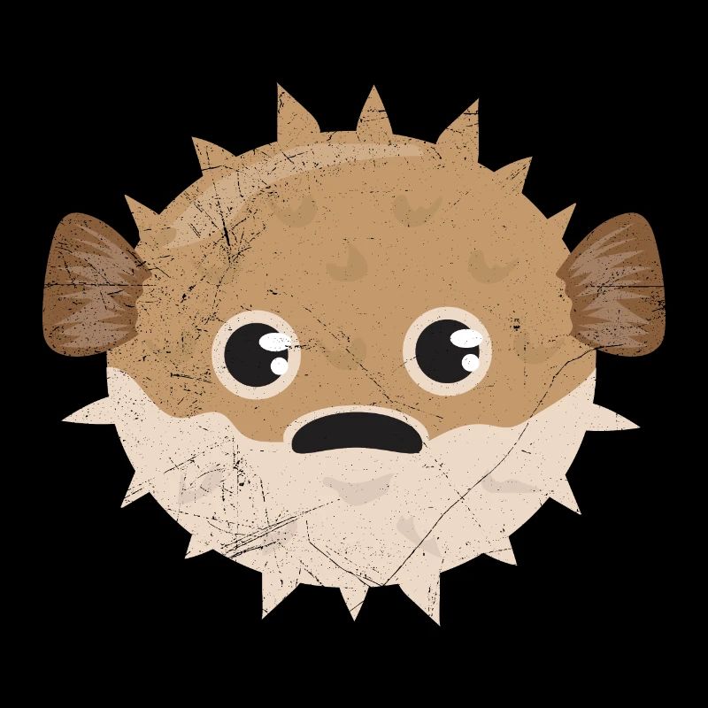 Kugelfisch Grumpy Kinder lustiges Geschenk
