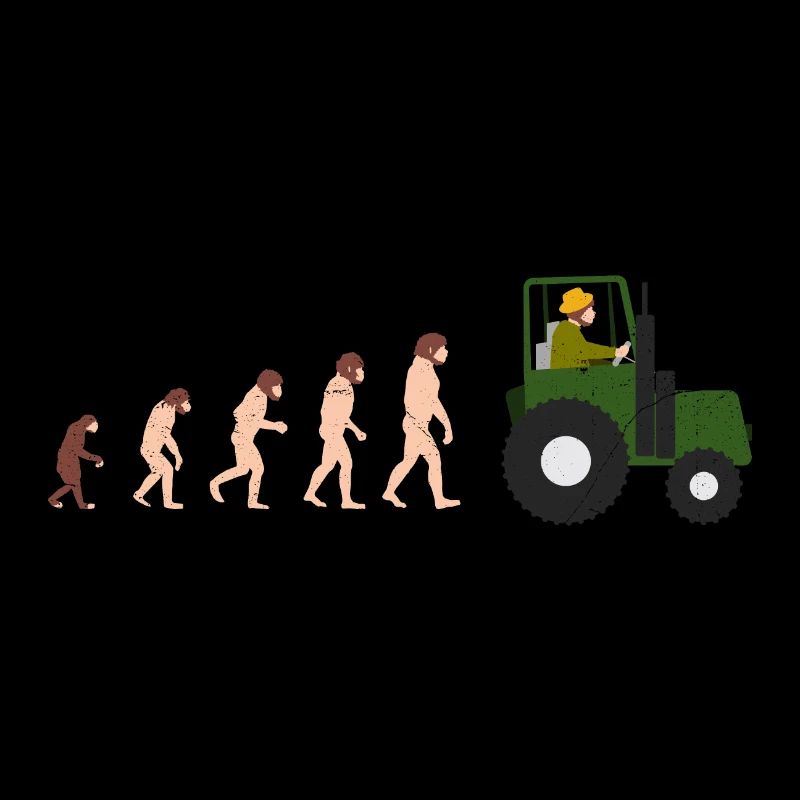 Evolution Bauer Lustige Geschenkidee