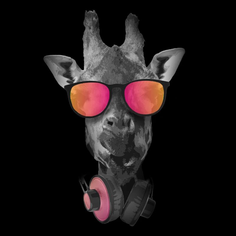 Giraffe mit Sonnenbrille