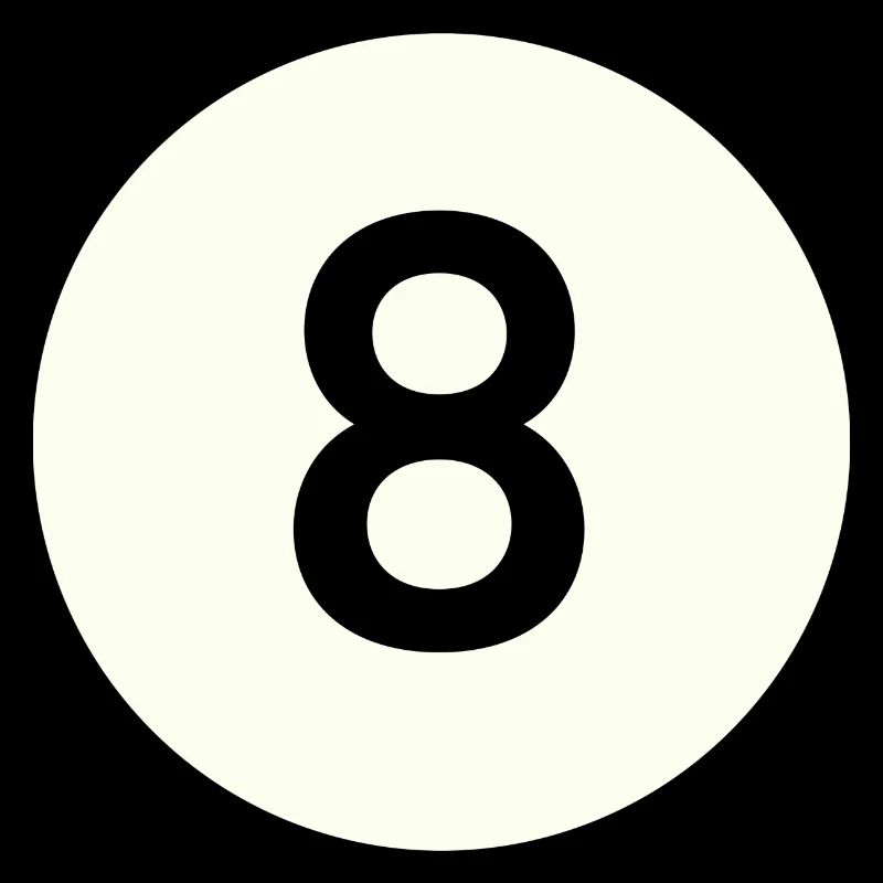 Boule de billard billard n ° 8