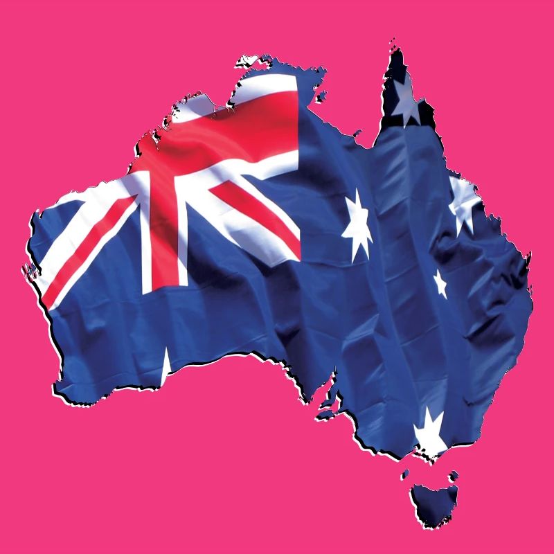 Real Australia Flag - Flag Map