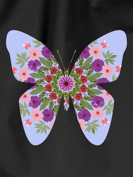 butterfly and flowers