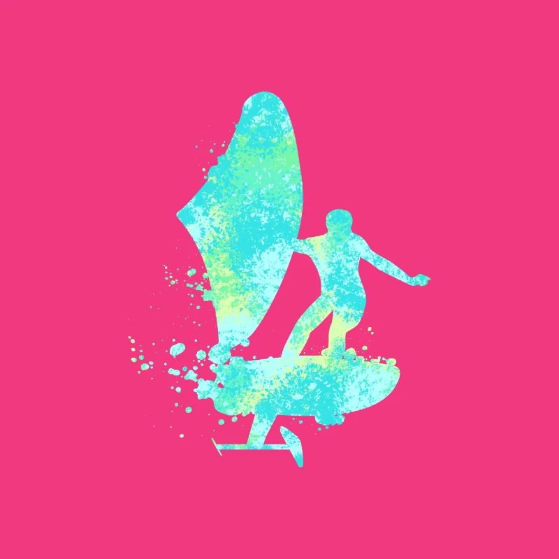 Double Exposure Wing Foiling Hydrofoiling Geschenk