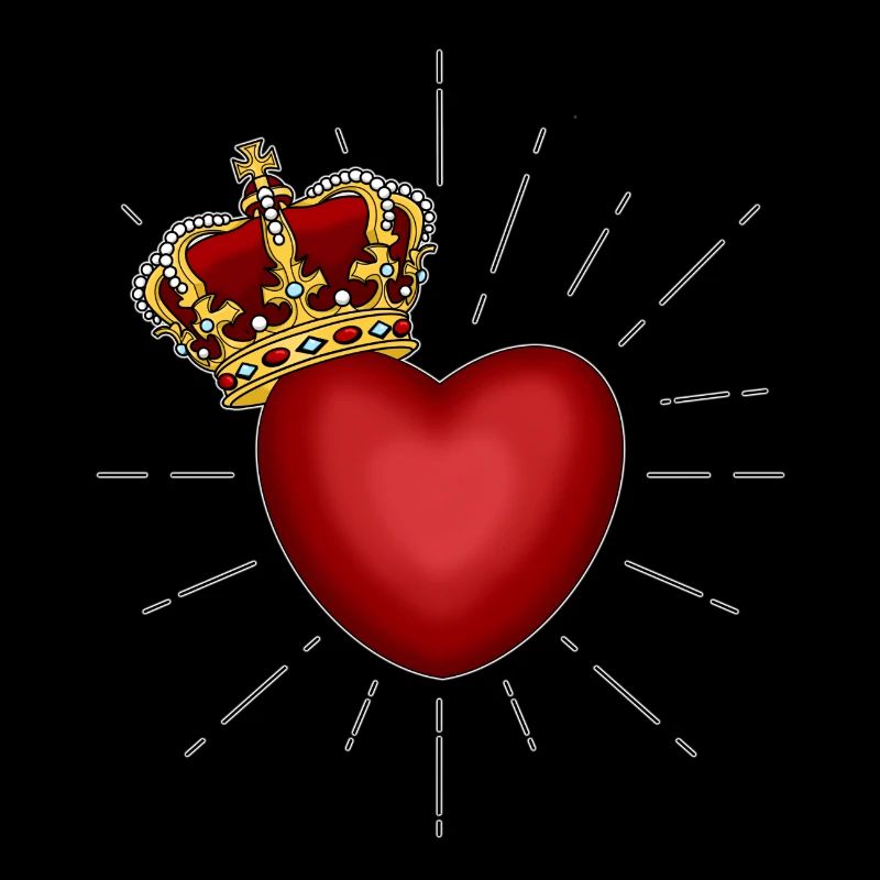 Heart with crown - Tattoo Inspired Design