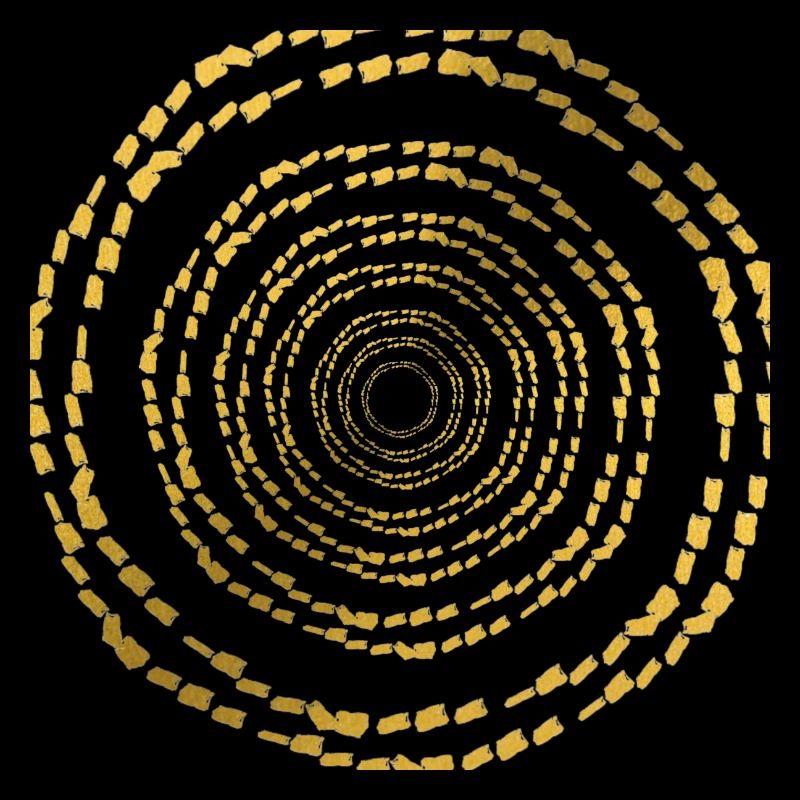 illusion d'optique en cercle d'ore
