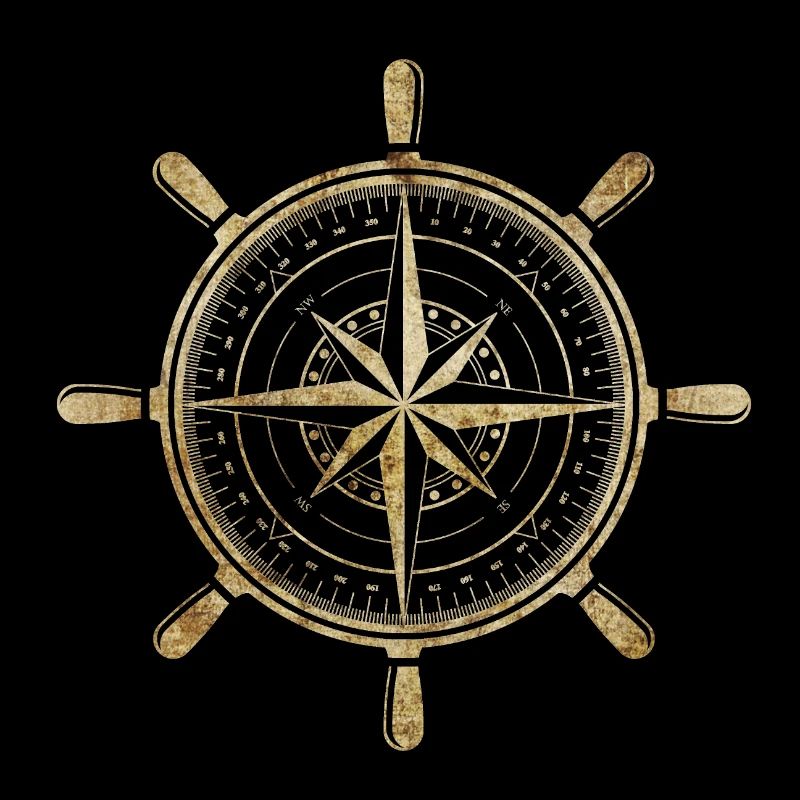 Compass in gold