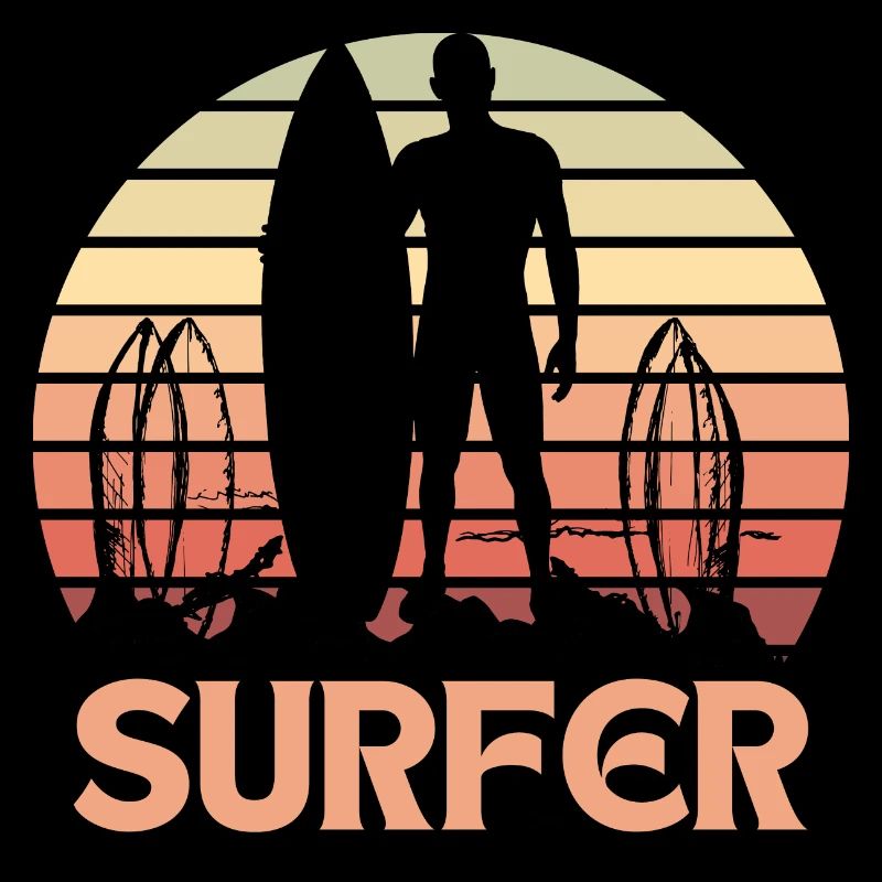 Vintage surf surf surfing sunset
