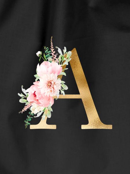 Botanik Floral Monogramm A