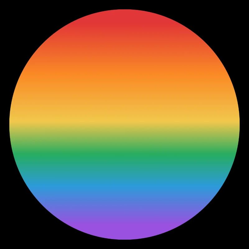 Rainbow gradient circle