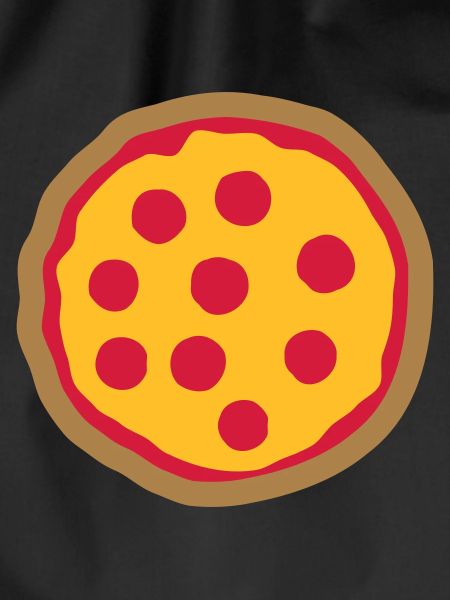Round of delicious pizza