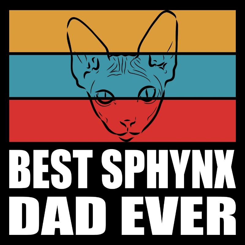 Meilleur Chat Papa Sphynx Père Cadeau Chat Dicton