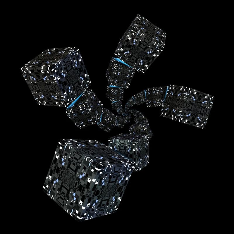 Sci Fi Spiral Cubes