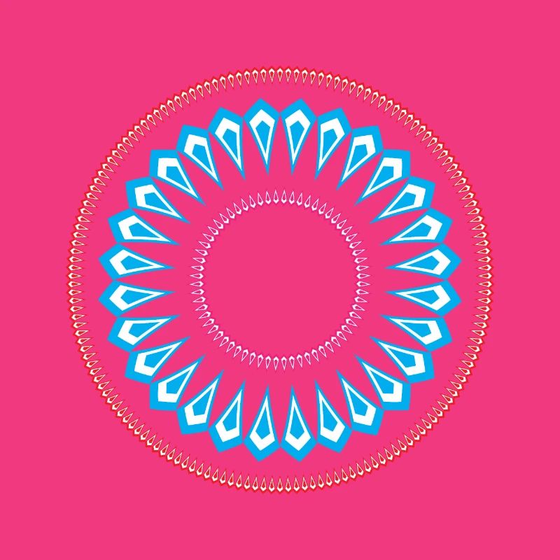 Simple mandala design pattern