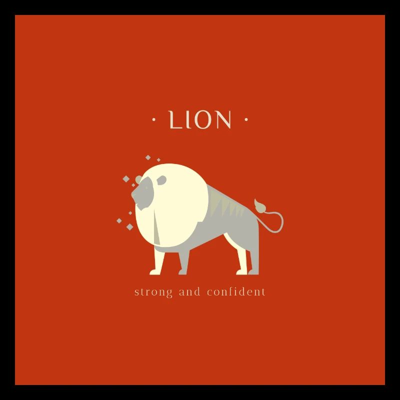 STERNZEICHEN Löwe -red-