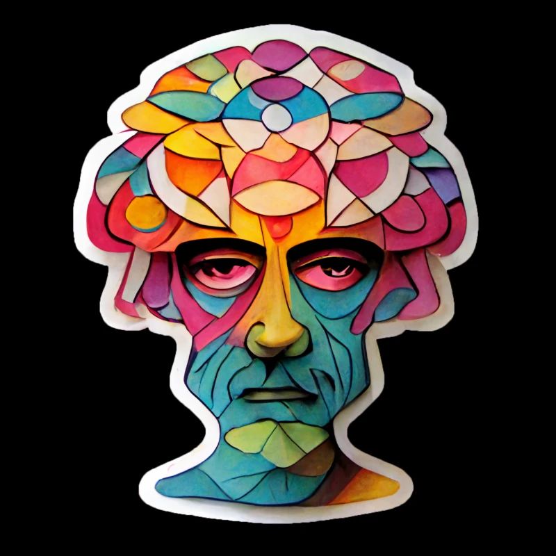 Tête psychédélique