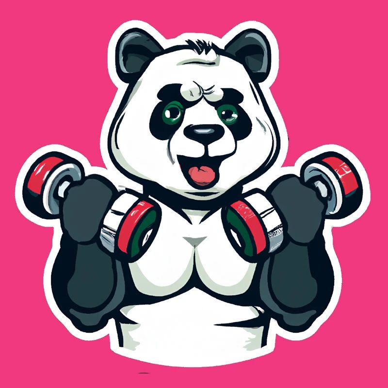 Pumpender Panda