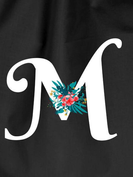 letter M flowered