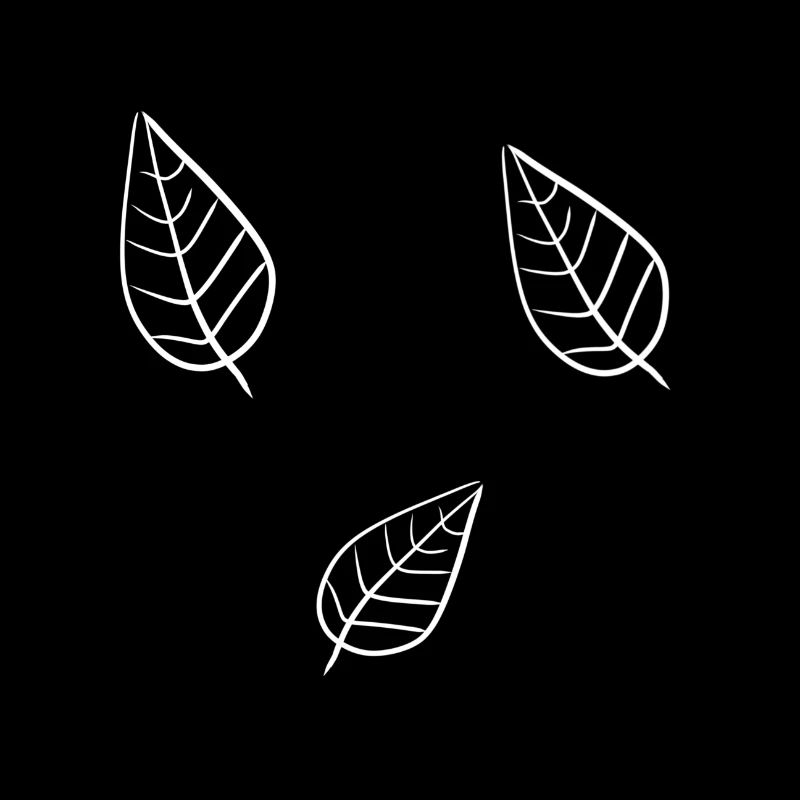 Symbole de feuille Nature Trois feuilles
