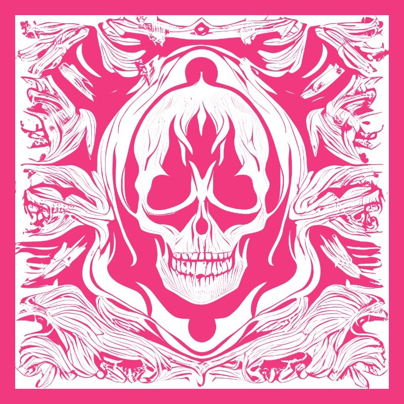 Halloween- oder Horror- Totenschädel mit Ornamente