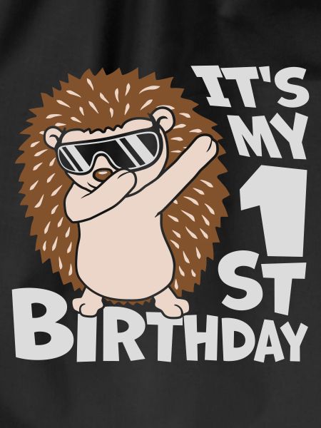 dabbing hedgehog 1st birthday