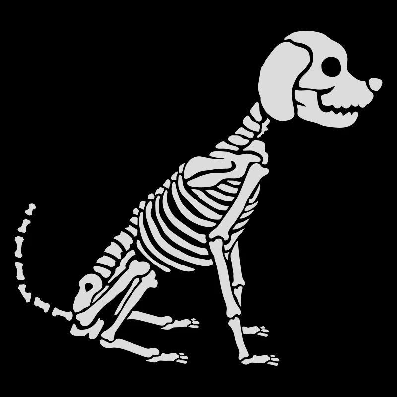 Skeleton Dog Halloween Design
